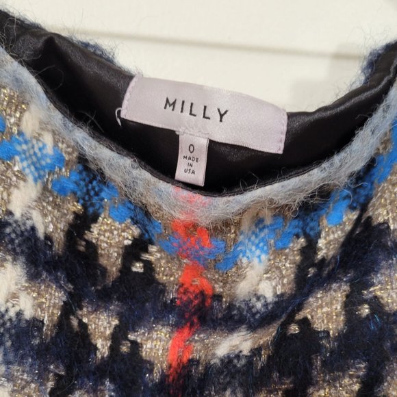 Milly Wool Blend Skirt - Size 0 - Picture 4 of 6